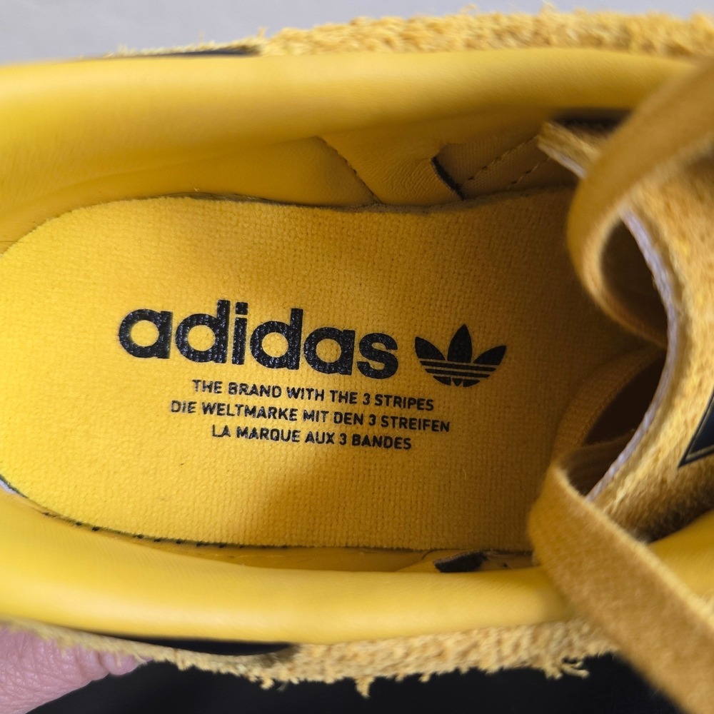Adidas Originals Samba OG Sneakers Yellow black Size 6.5 Retro Preppy Streetwear - Picture 5 of 11